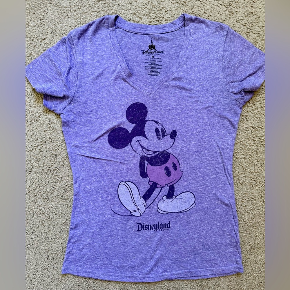 Disneyland Mickey Mouse  V-neck T-shirt